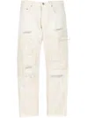 Junya Watanabe Denim Trousers With Belt Loops In White