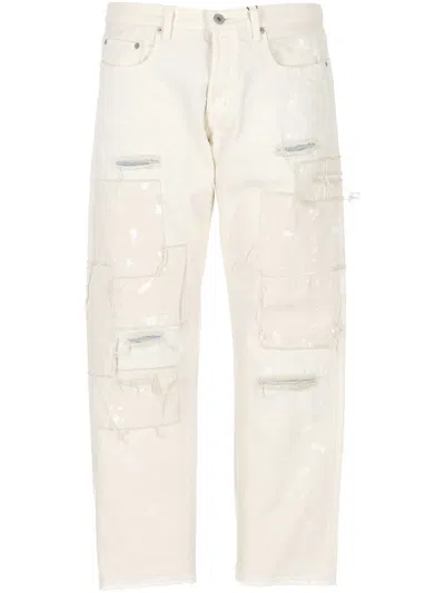 JUNYA WATANABE DENIM TROUSERS WITH BELT LOOPS