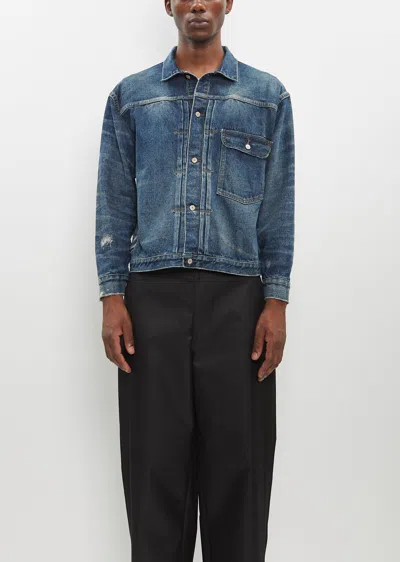 Junya Watanabe Denim Trucker Jacket In Indigo