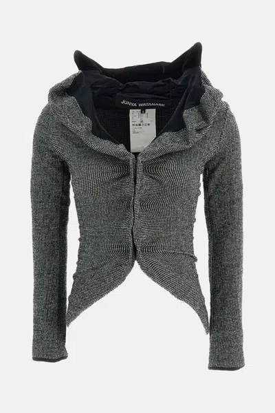 Junya Watanabe Destructured Knit Jacket In Gray