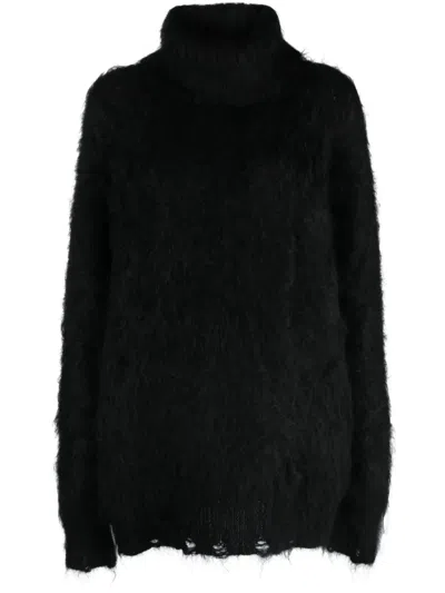 Junya Watanabe Women's Wool Turtleneck Sweater In Black