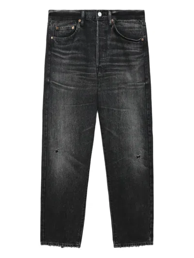Junya Watanabe Distressed-effect Jeans In Black