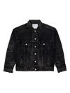 Junya Watanabe Distressed-finish Denim Jacket In Black