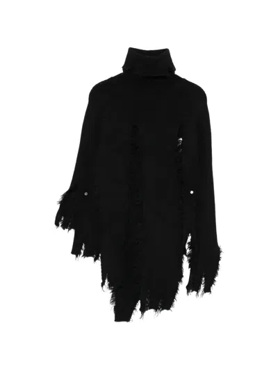 Junya Watanabe Distressed Sweater In Black