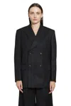 Junya Watanabe Double Breasted Blazer In Black