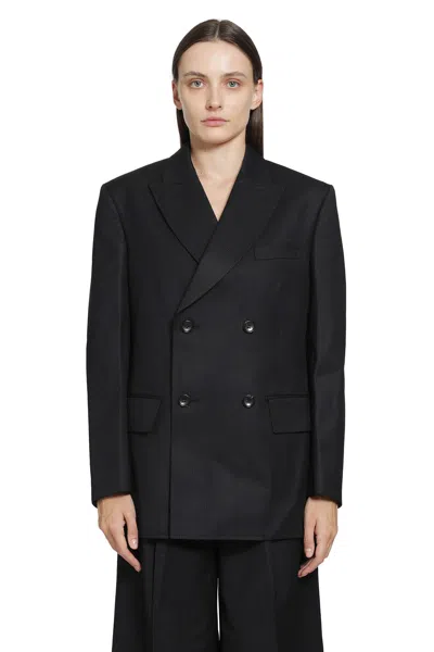 Junya Watanabe Double Breasted Blazer In Black