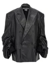 Junya Watanabe Double-breasted Blazer With Curled Sleeves Blazer And Suits