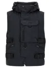 Junya Watanabe Double-layer Technical Fabric Vest In Black
