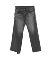 Junya Watanabe Double-waisted Jeans In Black