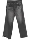 Junya Watanabe Double-waisted Jeans In Grey
