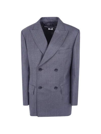 Junya Watanabe Double-breasted Wool Blazer In Multi