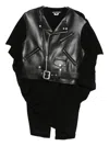 Junya Watanabe Draped Zip-fastening Jacket In Black