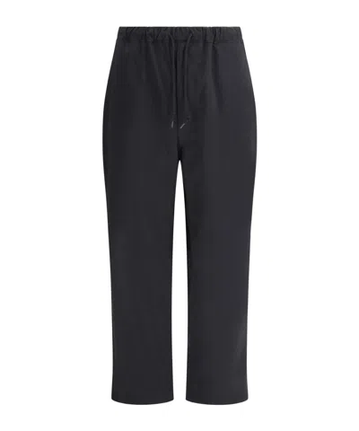 Junya Watanabe Drawstring Straight-leg Pants In Black