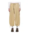 Junya Watanabe Beige Drawstring Lounge Pants In Brown