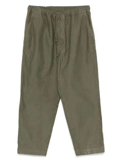 Junya Watanabe Drawstring Trousers In Green