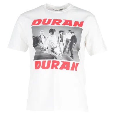 Junya Watanabe Duran Duran Cotton T-shirt In White Cotton