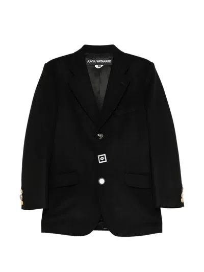 Junya Watanabe Embellished-button Blazer In Black