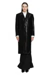 Junya Watanabe Embossed Single Breasted Coat In Black