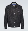 Junya Watanabe Button-down Long-sleeved Denim Jacket In Blue