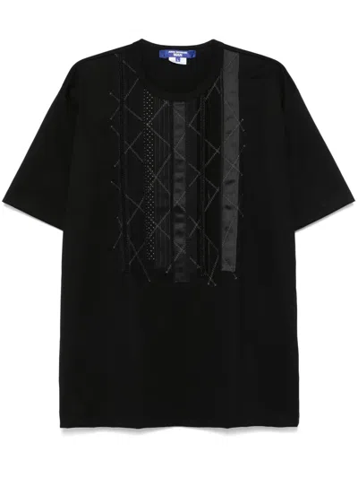Junya Watanabe Embroidered-detailed T-shirt In Black