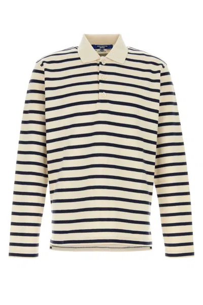 Junya Watanabe Embroidered Oversize Polo Shirt In Cotton In Multi