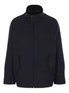 Junya Watanabe Embroidered Zip-front Coat In Blue