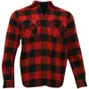 Junya Watanabe Eye By  Comme Des Garcons Man Plaid Flannel Button Front Long Sleeve Shirt In Red And  In Red
