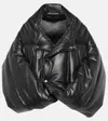 Junya Watanabe Faux Leather Bomber Jacket In Black