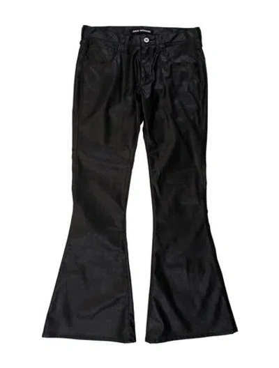 Pre-owned Junya Watanabe Faux Leather Flared Pants W/ Tags In Multi
