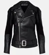 Junya Watanabe Zippered Long-sleeved Leather Jacket In Black