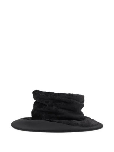Junya Watanabe Faux-fur Wide-brim Hat In Black