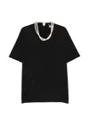 Junya Watanabe 모조 펄 티셔츠 In Black