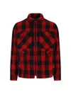 Junya Watanabe Long Sleeve Shirt Jacket With Flap Pockets In Red
