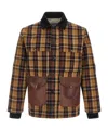 Junya Watanabe Lightweight Check Jacket Jackets And Coats Brown In Black