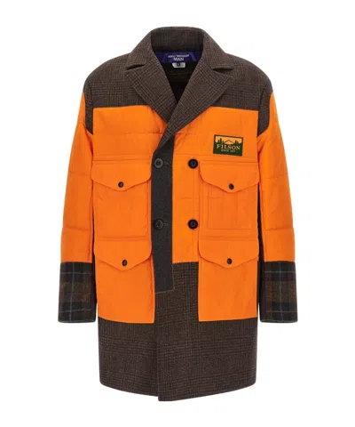 JUNYA WATANABE JUNYA WATANABE X FILSON LOGO PATCH PATCHWORK COAT