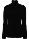 Junya Watanabe Ribbed Wool Turtle-neck Sweater In Black
