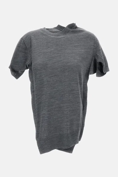 Junya Watanabe Fine Wool T-shirt In Gray