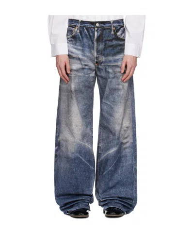 Junya Watanabe Five-pocket Denim Trousers In Blue