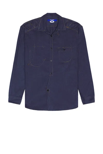 Junya Watanabe Flannel Shirt In Blue