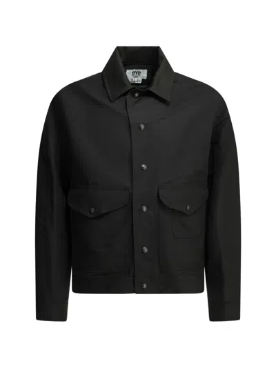 Junya Watanabe Flap-pocket Overshirt In Black