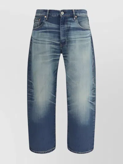 Junya Watanabe Flared Cotton Jeans Faded Effect