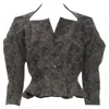 Junya Watanabe Floral Lace Jacquard Transformable Jacket In Grey