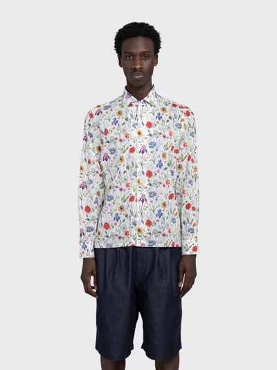Junya Watanabe Floral Longsleeve Shirt In White