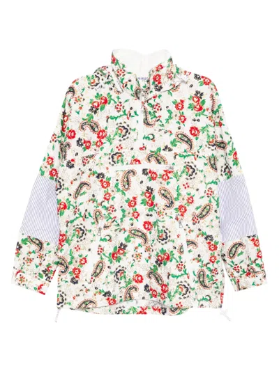 Junya Watanabe Floral-printed Jacket In Green