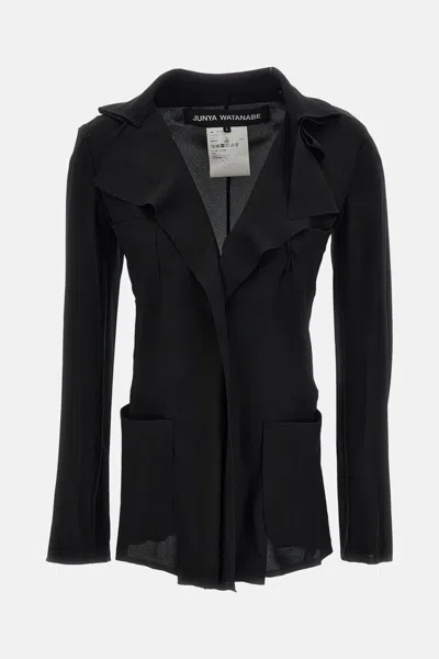 Junya Watanabe Ruffled-detail Blouse In Black