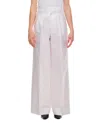 Junya Watanabe Front Pences Wide Pants In White