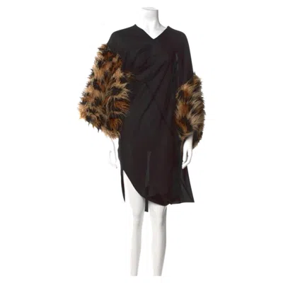 Pre-owned Junya Watanabe F/w 2011  Leopard Print Dress In Black
