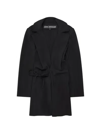 Junya Watanabe Gathered Self-tie Jacket In Black