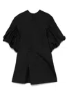 Junya Watanabe Geometric Blouse With Synthetic Leather Panels