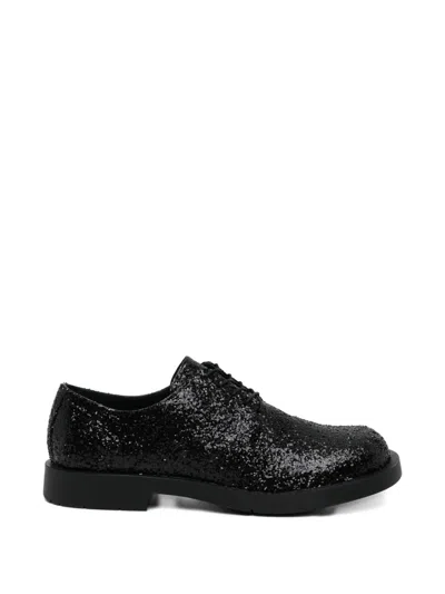 Junya Watanabe Glittered Derby Shoes In Black